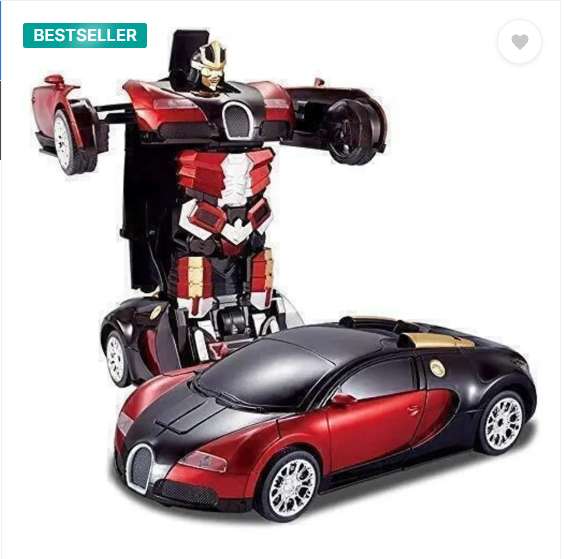 ZUNBELLA 2in1 Automatic Convertible Transforming Robot Car Toy with Light & Sound for Kid  (Multicolor)